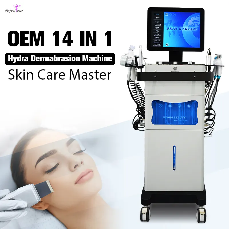 Perfectlaser OEM Hydra Diamond Facial Aqua Peeling Hydro Oxyge Jet Crystal Microdermabrasion Hydra Dermabrasion Facial Machine