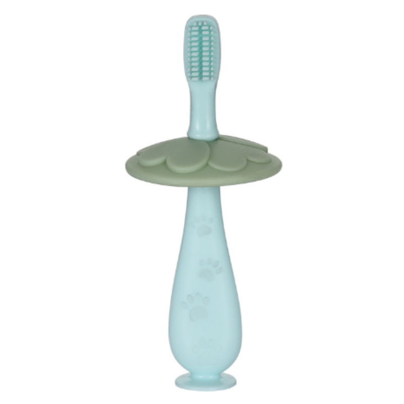New Design baby toothbrush newborn care training toothbrush for baby BPA free safe baby silicone toothbrush