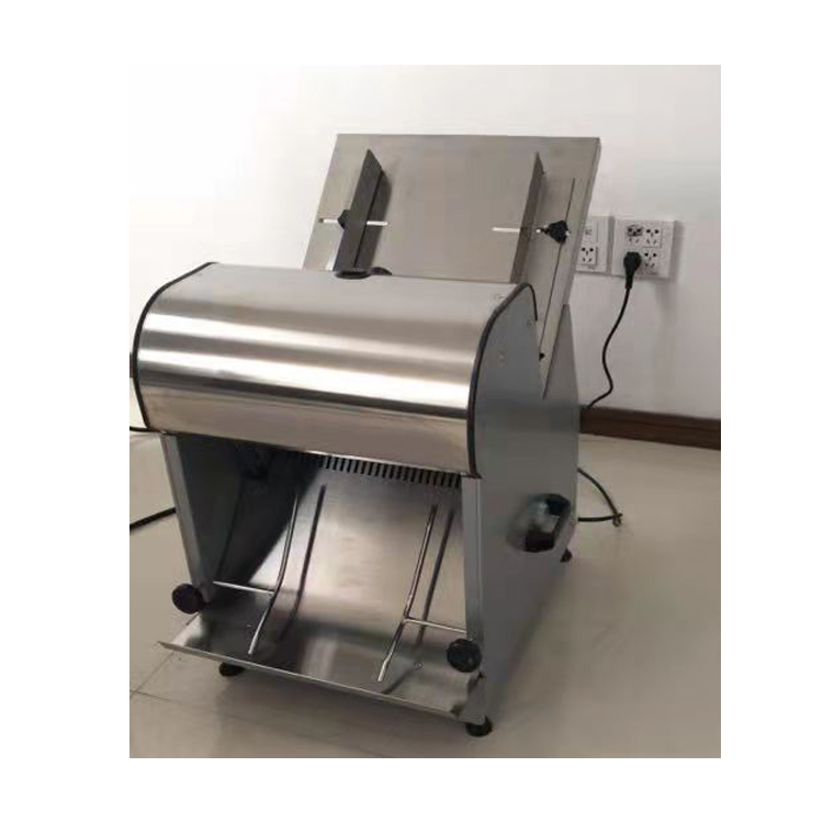 Commercial table top bakery loaf electric automatic adjustable bread slicer machine price bread cutting