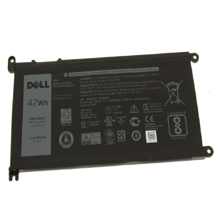 Запасной Аккумулятор для ноутбука Dell Inspiron 15 5565 15 7573 WDX0R, 42 Вт/ч, 3 ячейки
