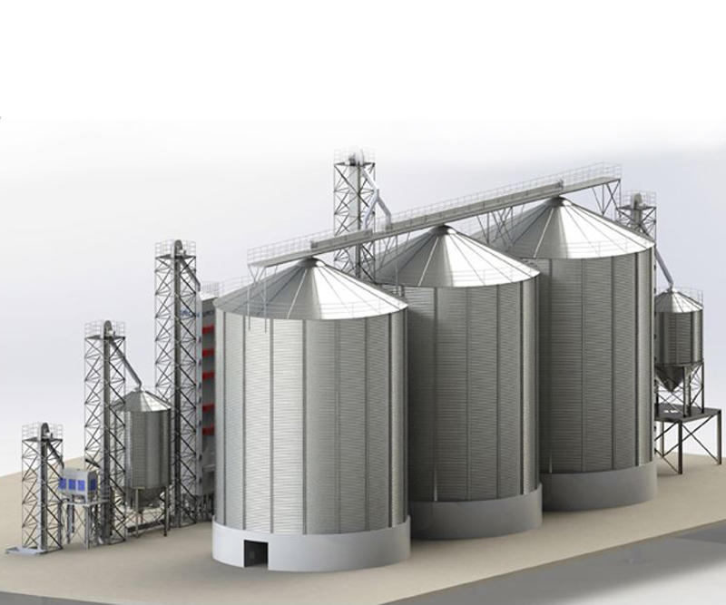 Paddy Storage Silo With Drying, Cleaning, Bucket Lifter Systems