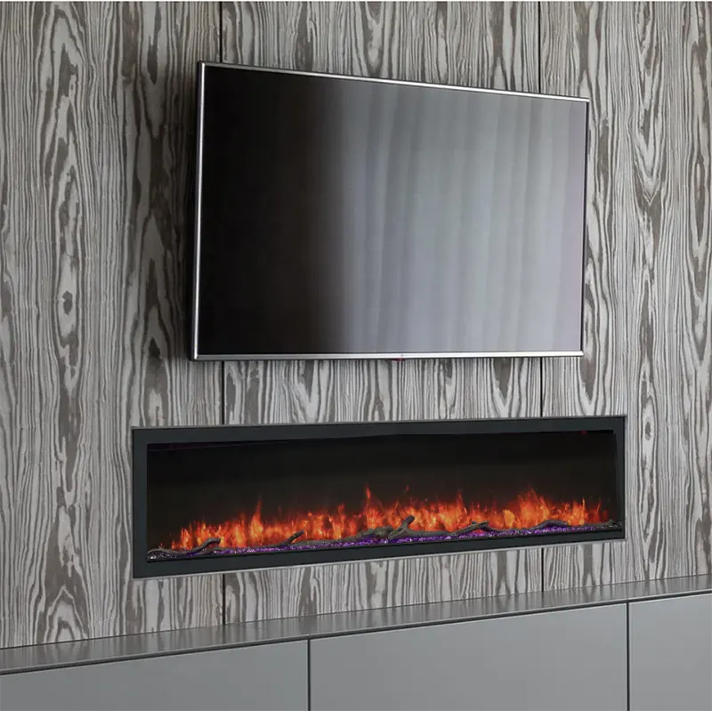 Modern 3D Fire place LED Heater Realistic Artificial LED Decor Flame Decorative Electric Fireplaces 3D