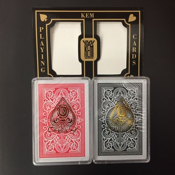 KEM plastic PVC waterproof playing cards double