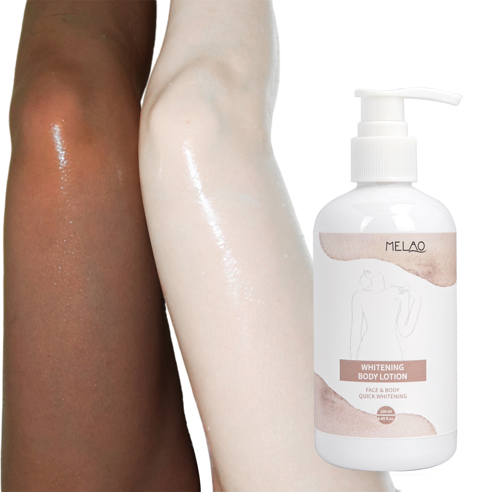 MELAO Private Label Skin Bleaching Moisturizing Firming Vitamine C Milk Whitening Face Body Lotion For Women