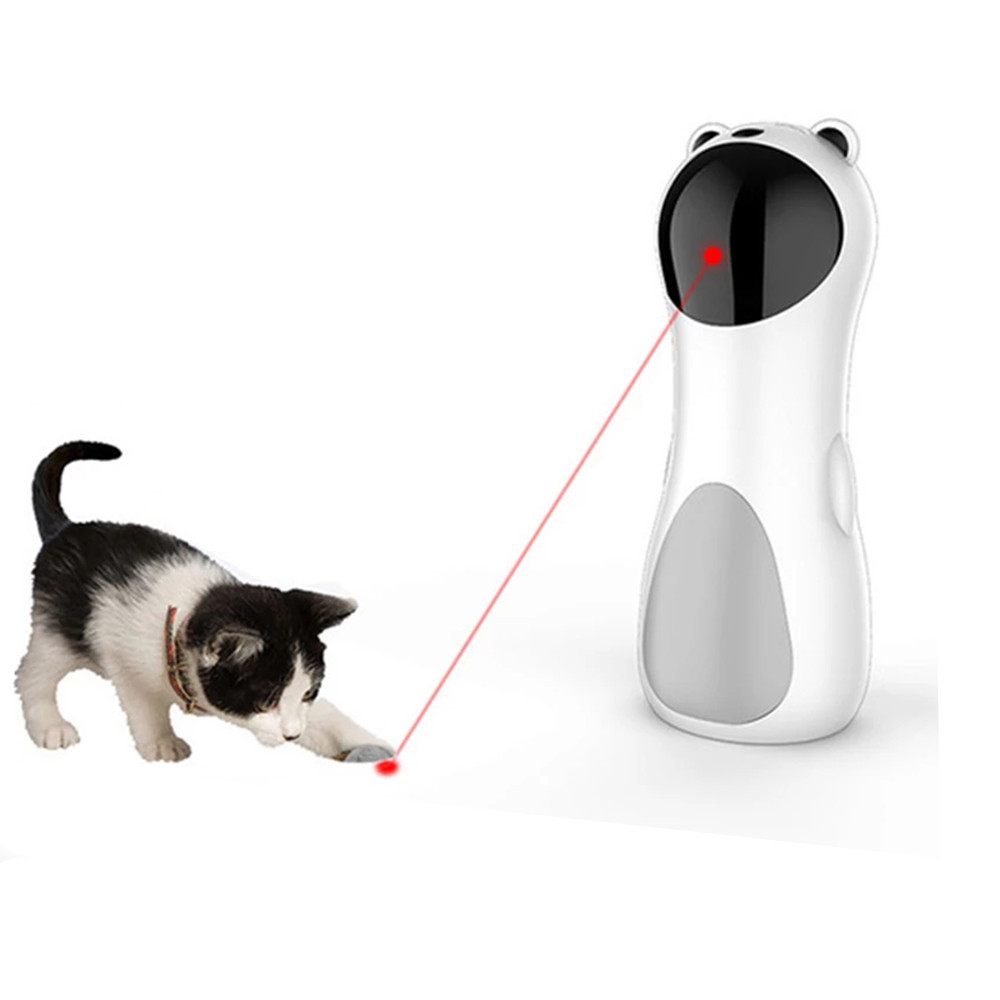 Automatic Cat Toys LED Laser Machine Interactive Smart Teaser Moving Toys Funny Cat Play Pet Electronic Products for Cats Kitten