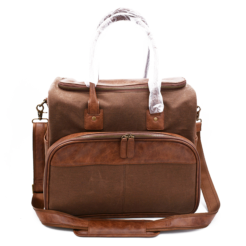 Luxury High End Waterproof Genuine Leather Camera Bag Vintage Outdoor Camera Bag