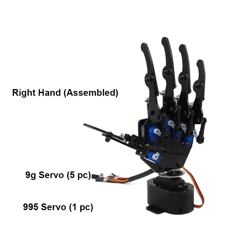 DIY 6 degrees of freedom mechanical arm robotic bionic hand-left hand