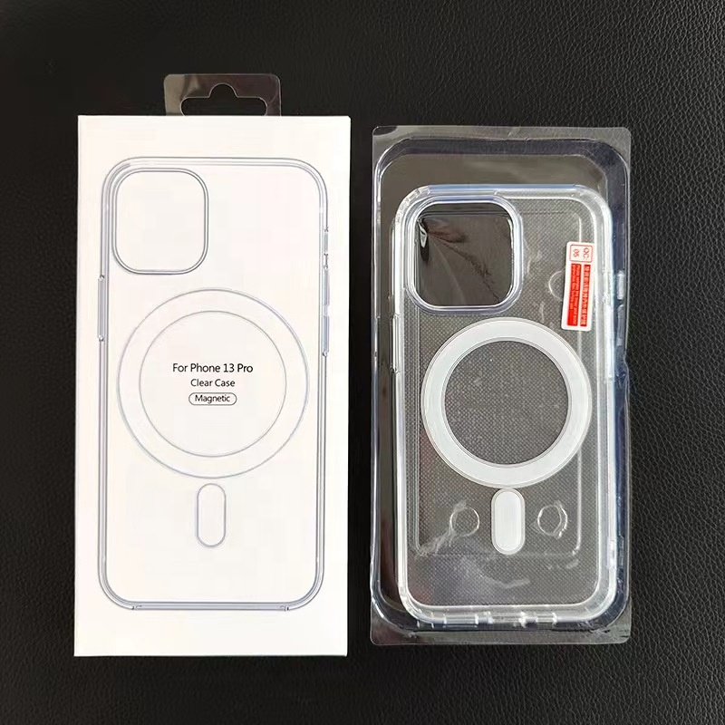 Оригинальный прозрачный Магнитный чехол для телефона Mag safe, Apple iPhone 14, 13, 12, 11 Pro Max, противоударный чехол, аксессуары для беспроводной зарядки