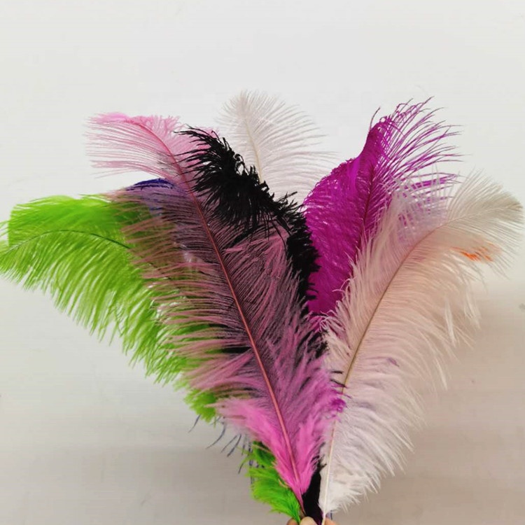wholesale high quality colorful 40~45cm ostrich feather for wedding decoration