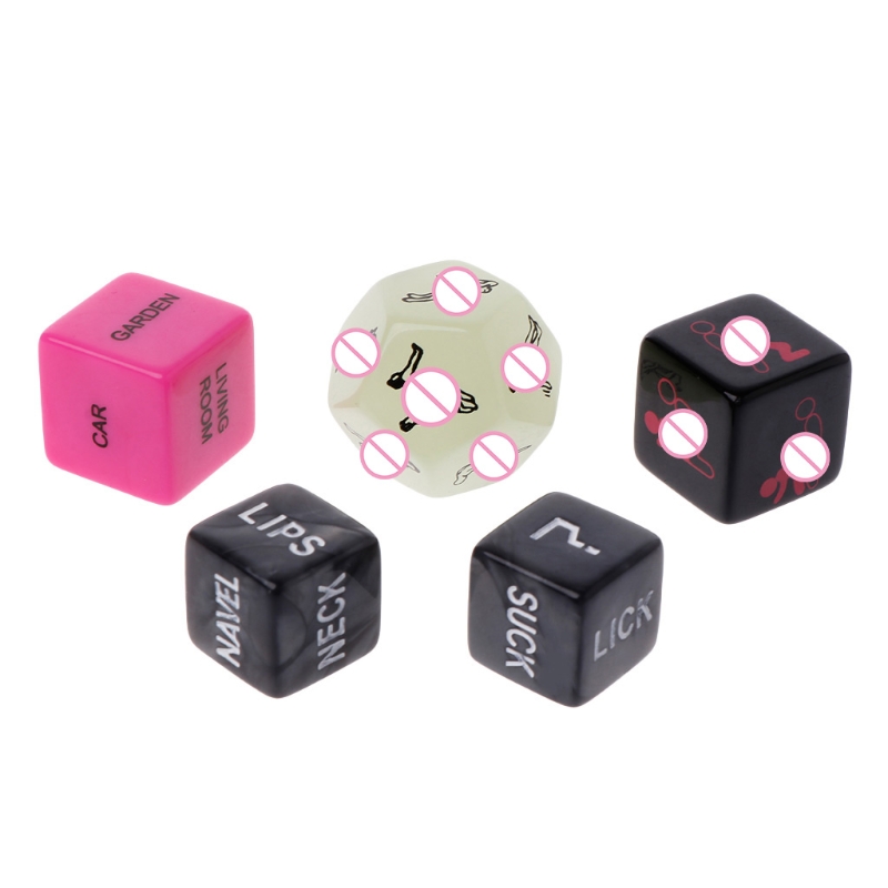 5pcs Sexy Dice Fun Adult Erotic Love Sexy Posture Dice Couple Lovers Humour Game Toy Novelty Party Gift