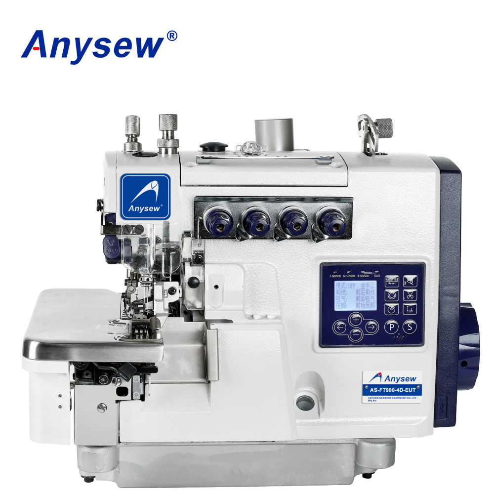 AS-FT900-4D-EUT Ultra high speed top and bottom feed 4 thread industrial overlock stitch machine