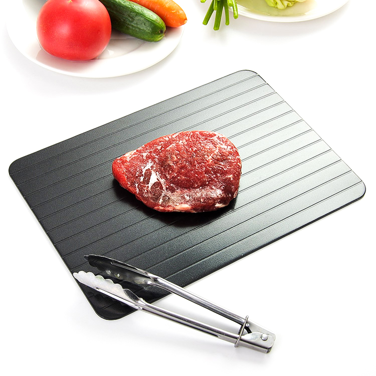 Лидер продаж Amazon 2021, лоток для быстрого размораживания замороженного мяса или замороженной еды, самый безопасный способ быстрого размораживания без электричества