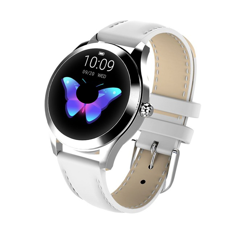 NEW KW01 Lady Watches 2020 Women Watch With Bracelet Ladies Lovely Bracelet Heart Rate Monitor Sleep Monitoring Connect IOS