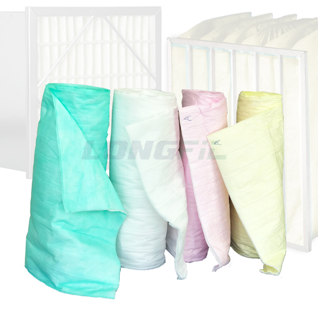 New HVAC Media Synthetic Polypropylene Meltblown High Dust Holding Pocket Pleated Filters Media Roll