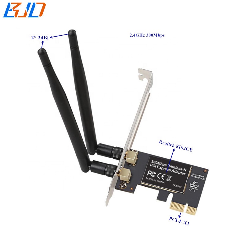 2020 Новый PCIe беспроводная сетевая карта 300Mpbs PCI Express WIFI адаптер с Realtek 8192CE для ПК рабочего стола