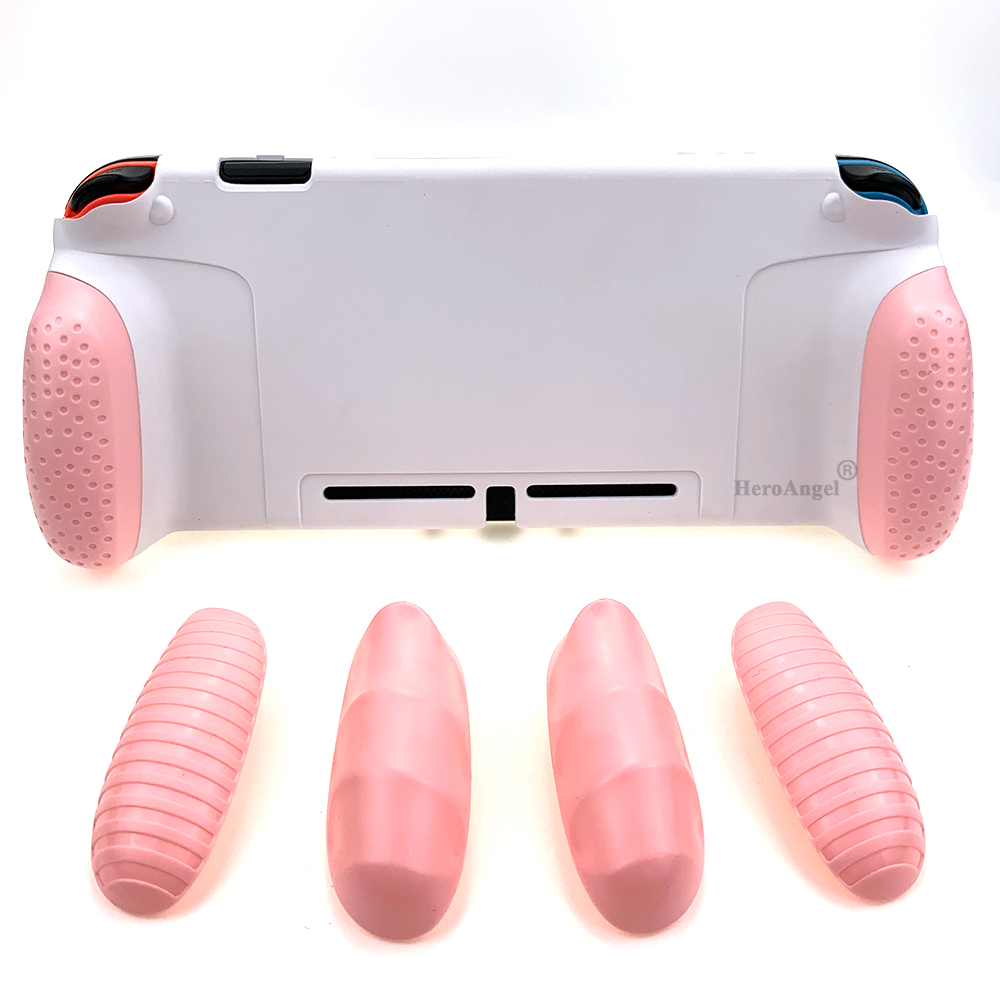Новинка 2021, Мягкий защитный чехол для консоли Nintendo Switch NS NX, чехол из ТПУ с ручкой и сменным чехлом для 3 пар
