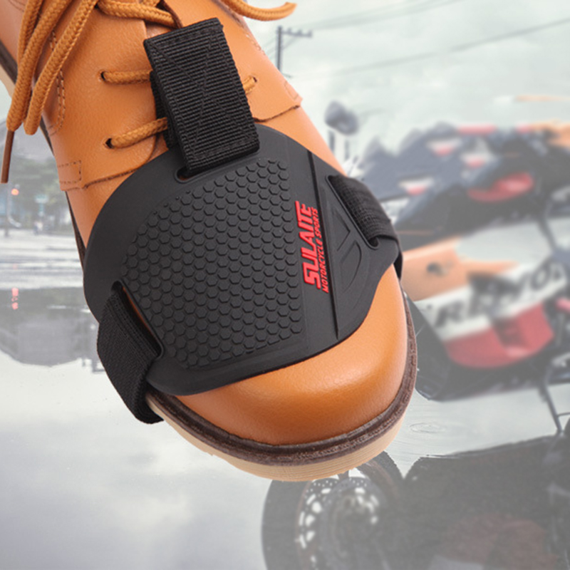 Black Motorcycle Shoes Protective Motorbike Moto Gear Shifter Men Shoe Boots Protector Shift Sock Boot Cover Shifter Guards