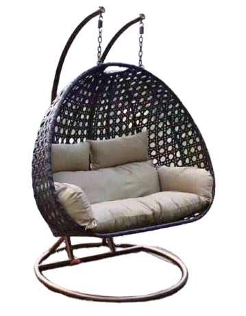 Cheap factory price 3 seater wicker egg swing chair cover for hot sale