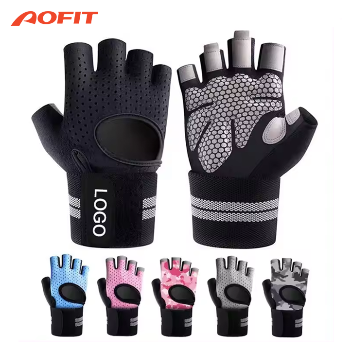 Breathable hand women men weight lifting Workout Weightlifting Body Building Training Fitness Gym Gloves