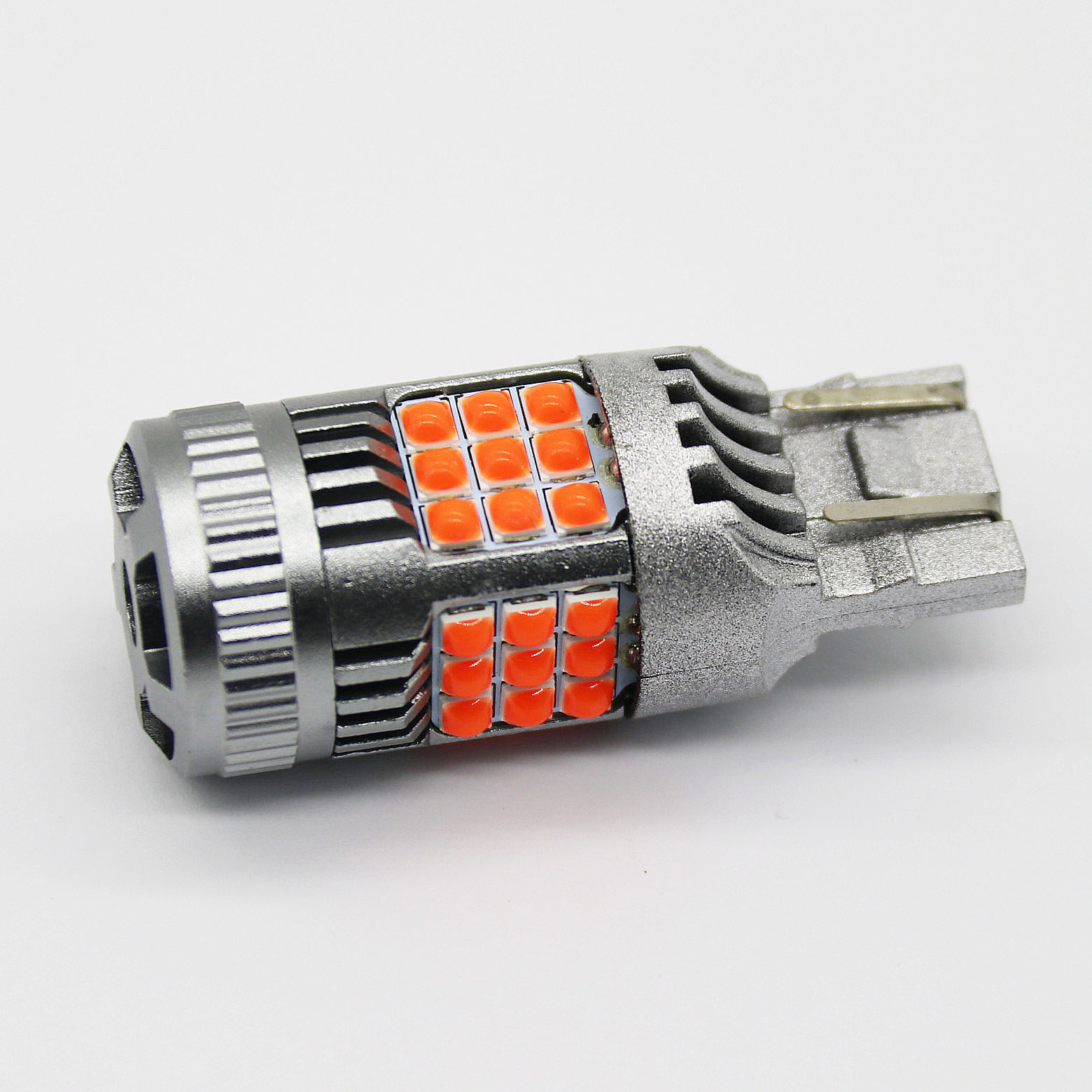 1156/BAU15S/7440 /3156 Amber Yellow LED Turn Signal Lights with fans strong canbus Error Free