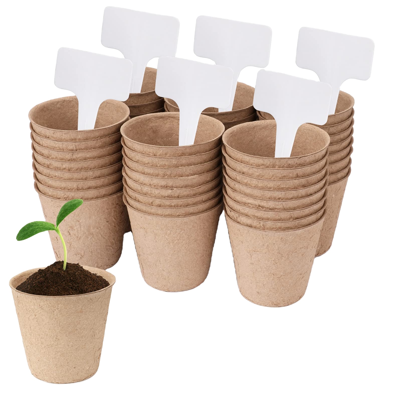 2021 Wholesale Biodegradable Seeds Profession High Quality Seedlings Peat Pots Micro Green Seed Trays
