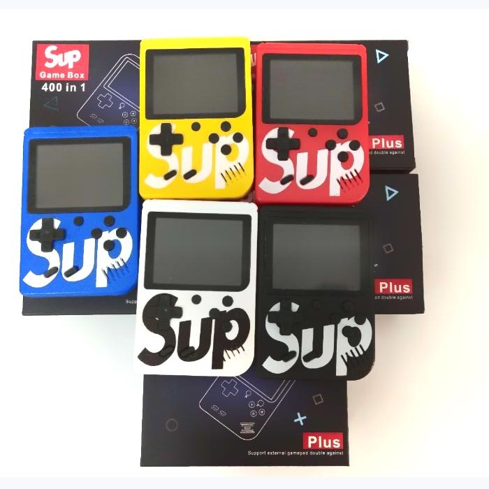Портативная портативная игровая консоль SUP в стиле ретро, 8 бит, мини-игровые приставки 400 3 в 1, карманная цветная Игровая приставка с ЖК-экраном