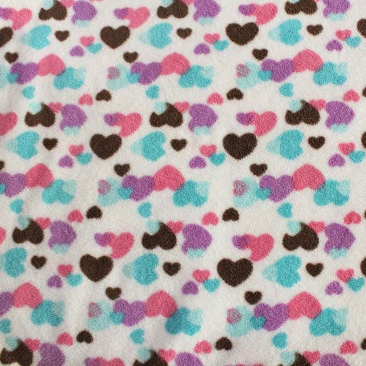 100% polyester textile fabrics for clothing thermal knitted polar fleece fabric printed