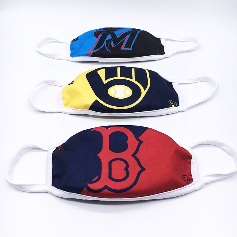 2021 Yankees Dodgers Red Sox Rays Mlb все 30 команд моющиеся Resuable Baseball Facemask