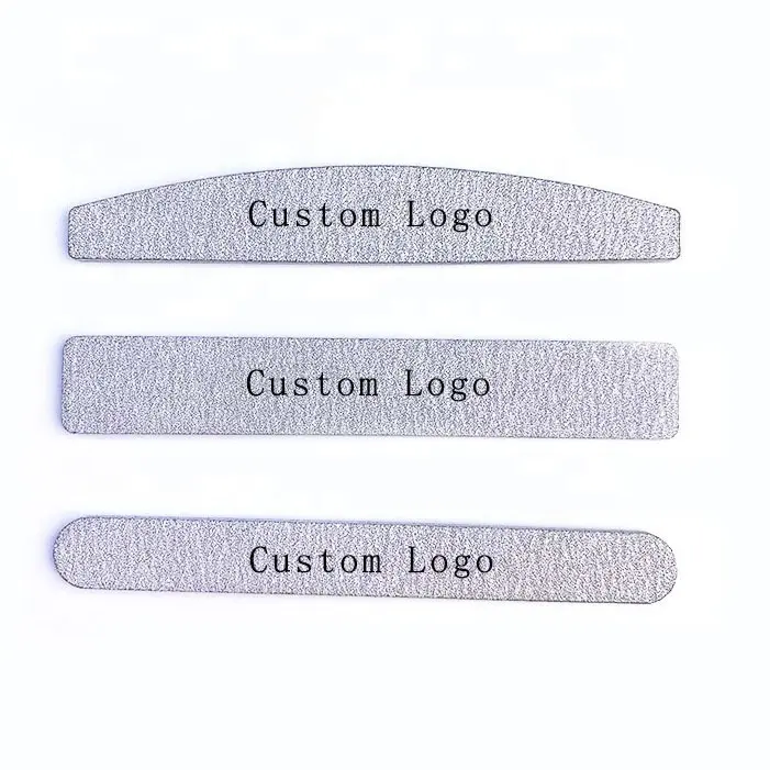 Professional Custom Double Side Nail File 80/100 Sandpaper Plastic Nail File