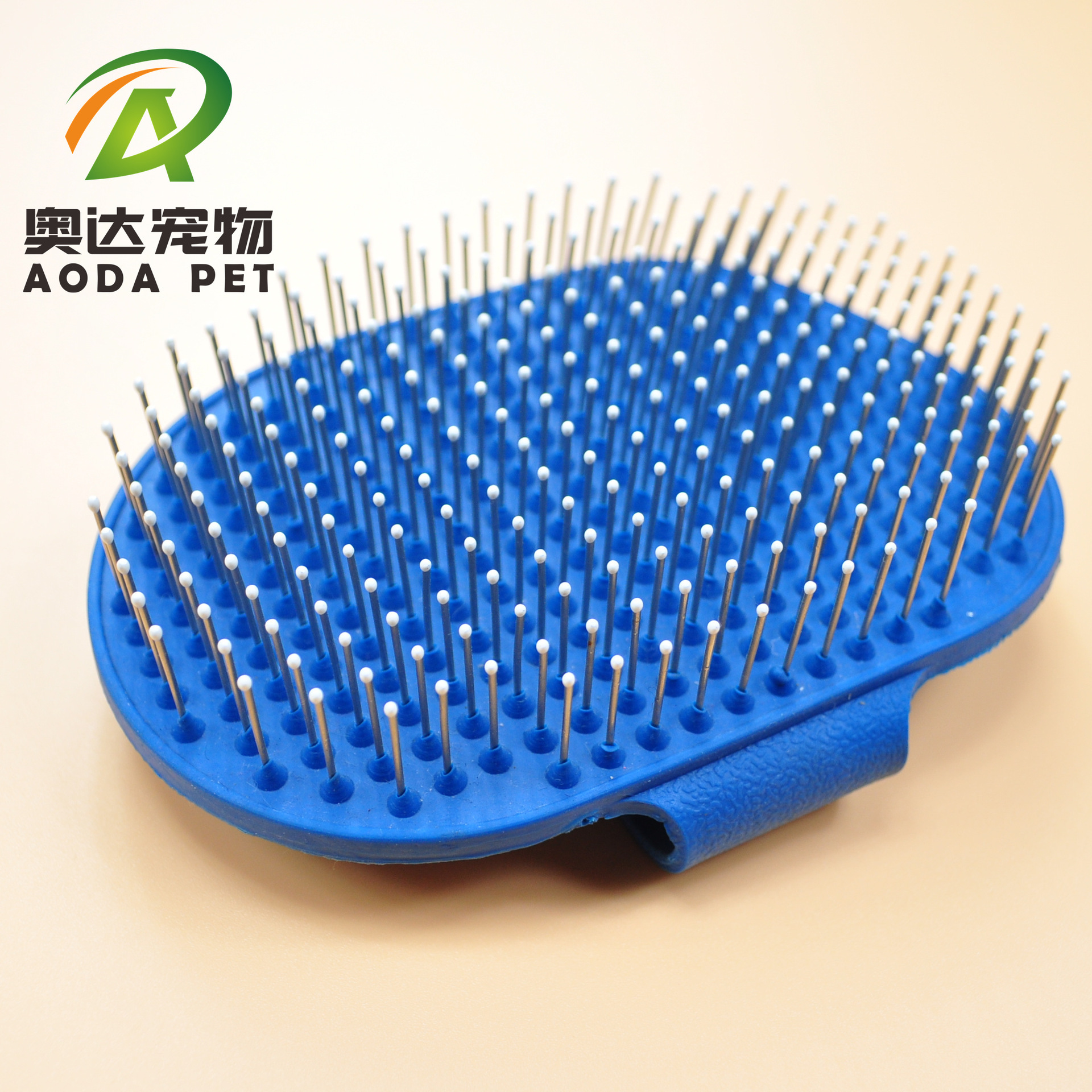 Pet bath brush with stainless steel needle bath massager