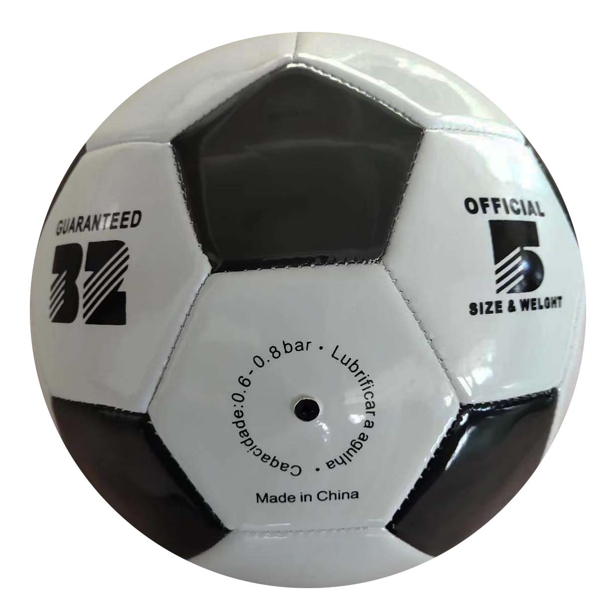 ActEarlier team sports official size no logo white black classic football soccer ball size 5 for promotion