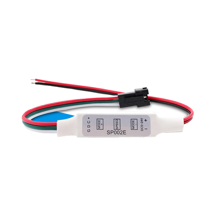 3 buttons White Mini led Pixel RGB Controller SP002E for Pixel Led Strip WS2811 WS2812B