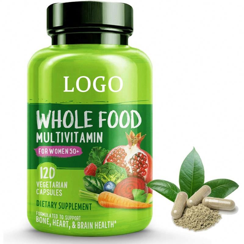 OEM Private Label Whole Food Organic The Best Daily Multivitamin Supplement Capsules for Women