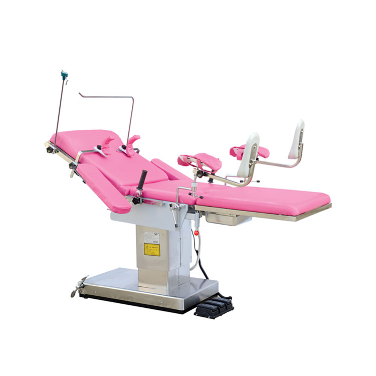 BT-OE019 hospital multi function electric Obstetric Table Gynecology surgical adjustable birthing bed leg holder price