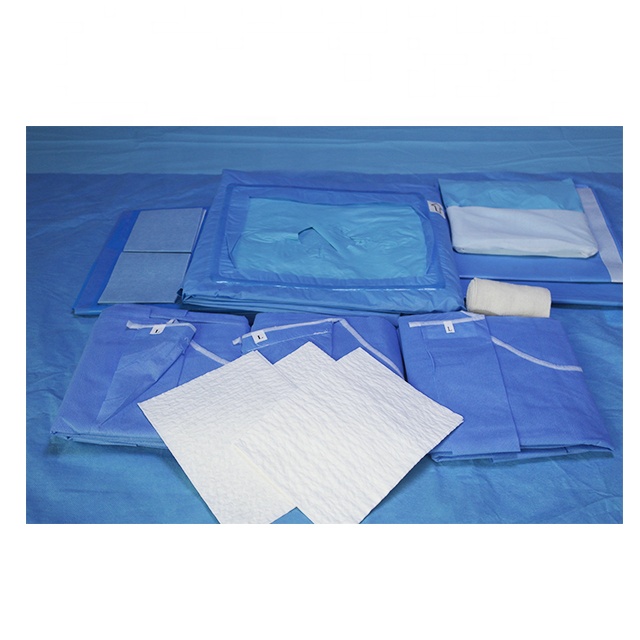 Disposable Cesarean Drape Set C-Section surgical packs sterile surgical drapes