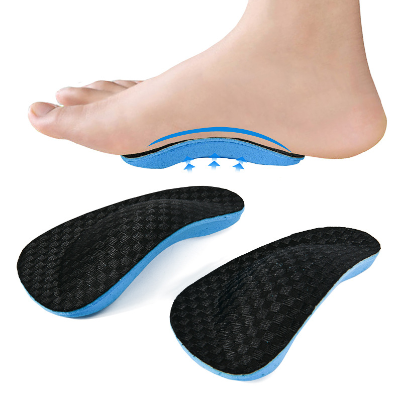 Arch support insole flat foot insole outer splayed flat foot men's and women's corrective half size insole