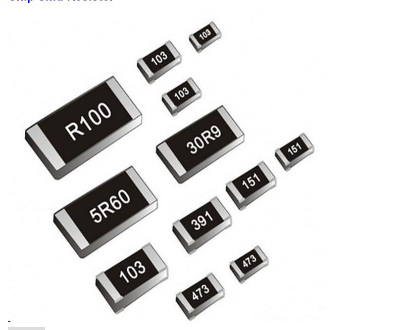 0.01-10M 0201 0402 0603 0805 1206 1% 5% Resistant Thick Film Chip Smd Resistor