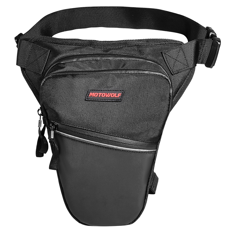 MOTOWOLF Motorcycle Waterproof Reflective Legging With Bag WomansThigh Fanny Pack Wait Belt Bag And Leg