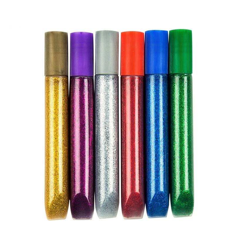 Kids Stationery Promotion Glue Art Craft Decoration Washable Glitter Glue Sticks