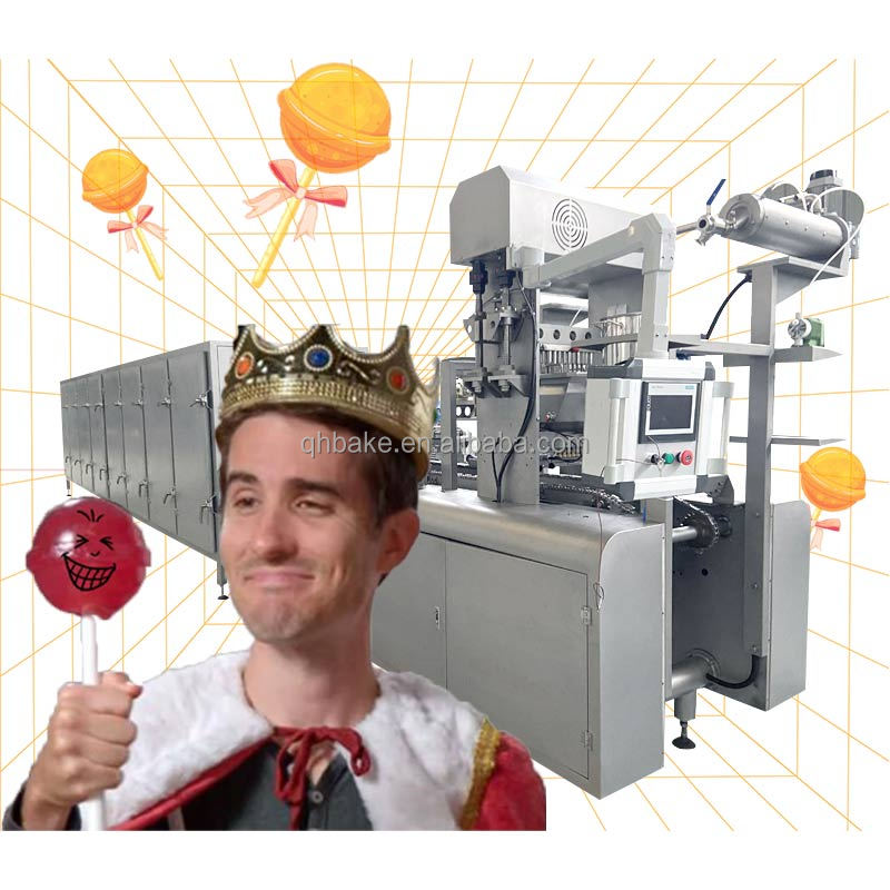 Fully Automatic Lemonade Cherry Lollipop Ball Making Machine Lollipop Candy Production Line