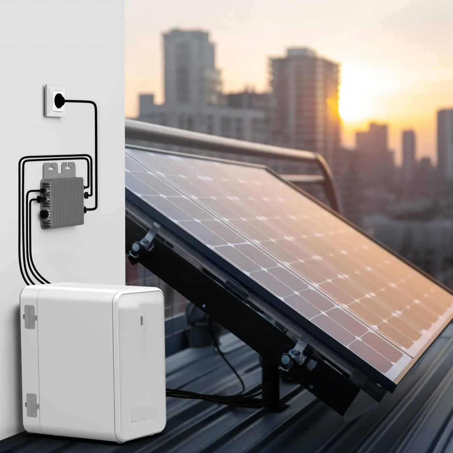 solar power kit with battery panel solar kit completo con bateria balkonkraftwerk 800w mit batterie