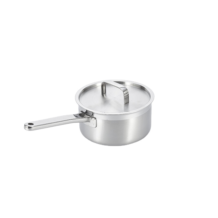 High End 1.6QT трижды конструкция из нержавеющей стали кастрюля делает приготовление пищи кастрюля с крышкой