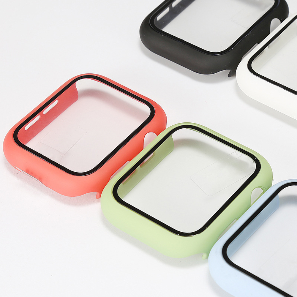 Черный ударопрочный ремешок и чехол для Apple Watch Series 4 5 6