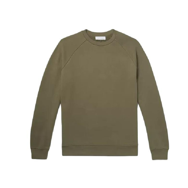 Custom Design Crew Neck Solid Color Street Wear Men's Sweatshirt Autumn Long Sleeve Loose Sweatshirt For Men