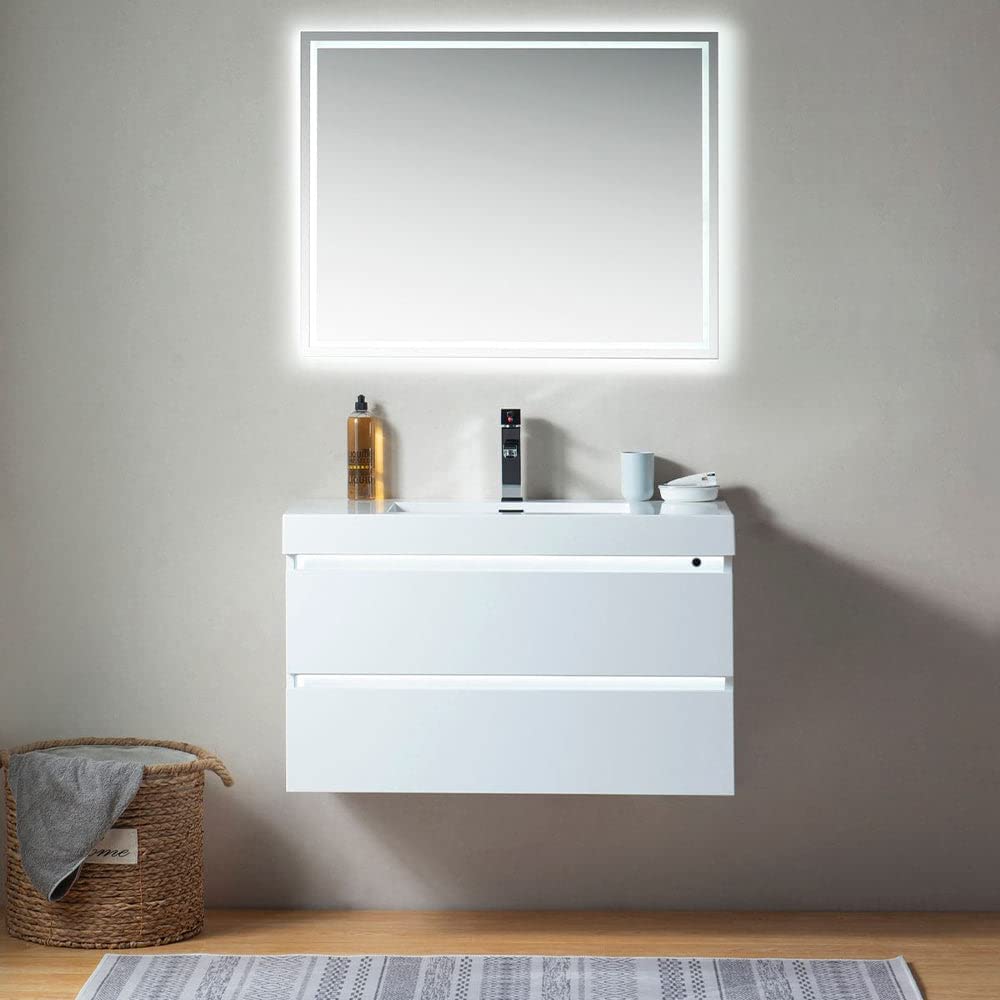 Bathroom Vanity MDF Vanity Modern Bathroom Cabinet Set