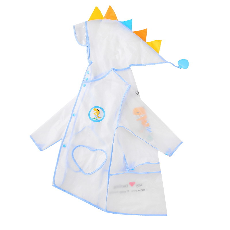 Hot Selling Boys Girls Hooded Rain Poncho Waterproof Windbreaker Kids Raincoat Student Transparent Rainwear