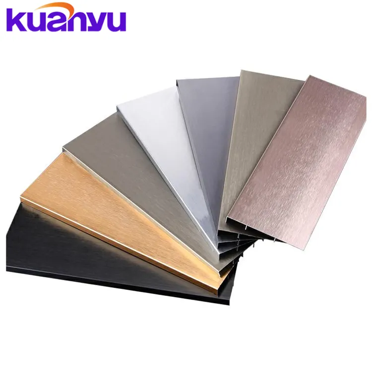 Skirting Board Prices Factory Price Free Sample Gold Mirror Stainless Steel Tile Trim Brass Metal Skirting Board