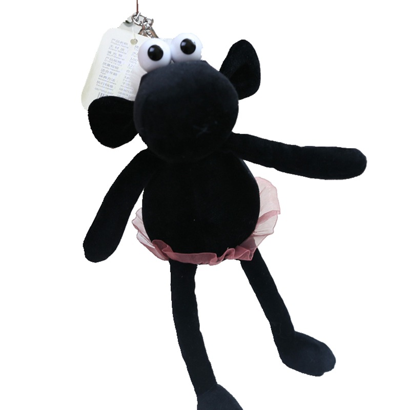 Ballet Animal Plush Doll Schoolbag Pendant Key Chain