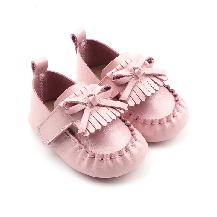 Wholesale Boys Tassel Shoes Genuine Leather Baby First Walkers Baby Soft Sole Kids Moccasins Shoes