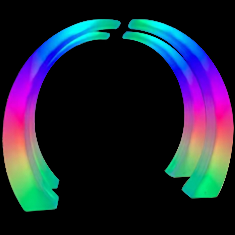 Custom Giant 3D Park Wedding Arch Backdrop Entrance City Led Sculpture Street Time Tunnel Decoration Supplies Props Motif Lights